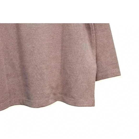 Clara Sun Woo Sweater Size Medium Dusty Pink V-Neck Oversized Boxy Lagenlook - Picture 10 of 11
